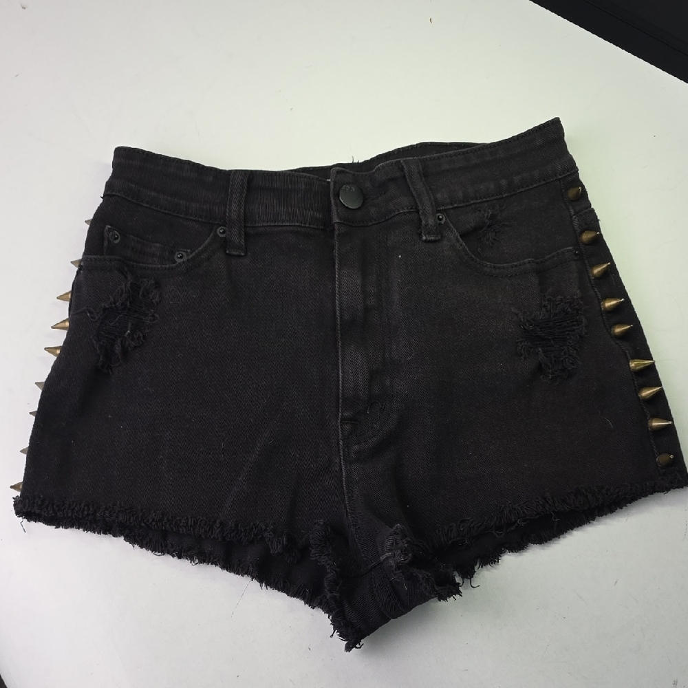 BDG Black Jean‎ Shorts with Gold Studs